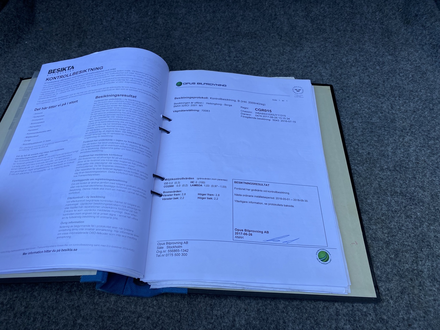 Documentation for 2001 BMW E46 325 Cabriolet (28)