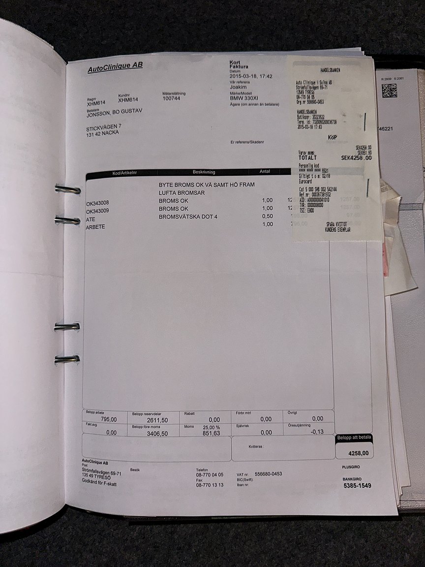 Documentation for 2001 BMW 330Xi