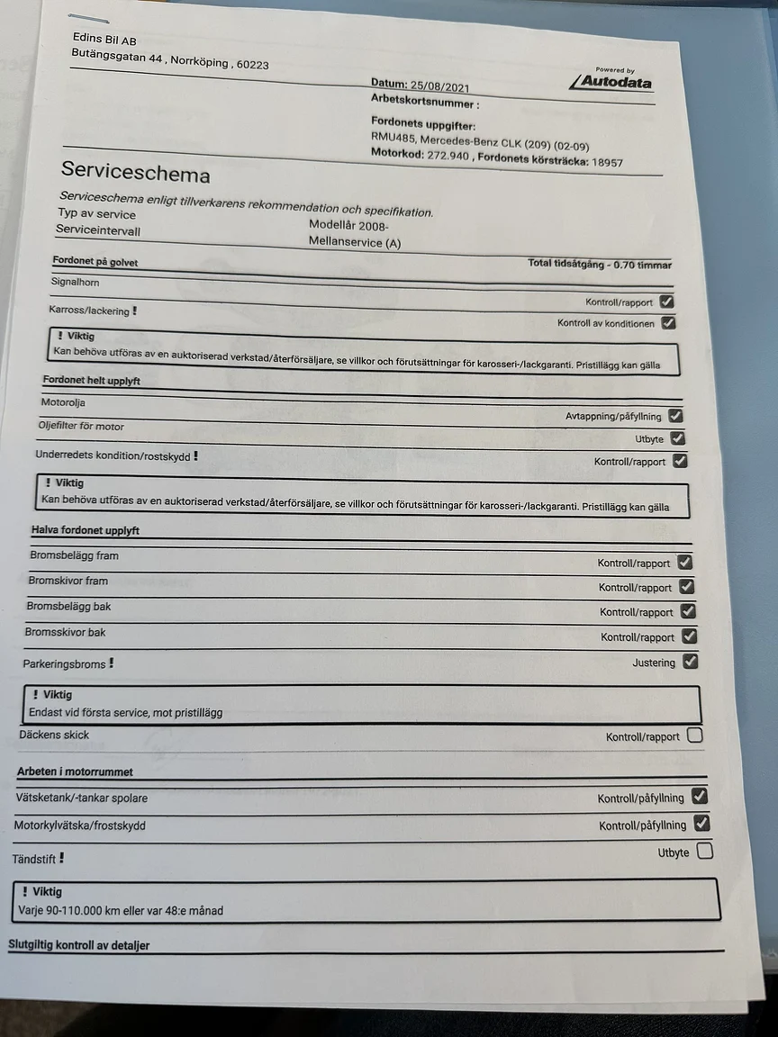 Documentation for 2007 Mercedes-Benz Clk 280 (5)