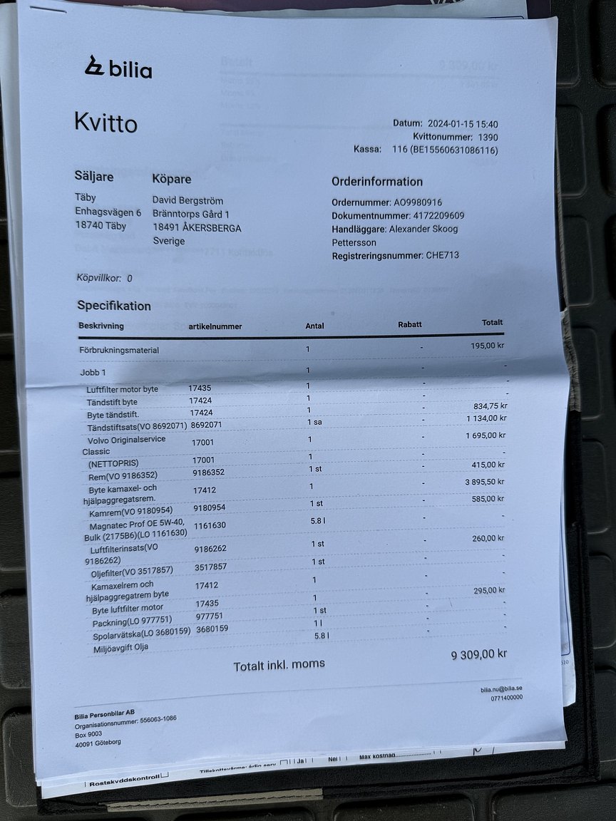 Dokumentation, 1997 Volvo 850 R Kombi