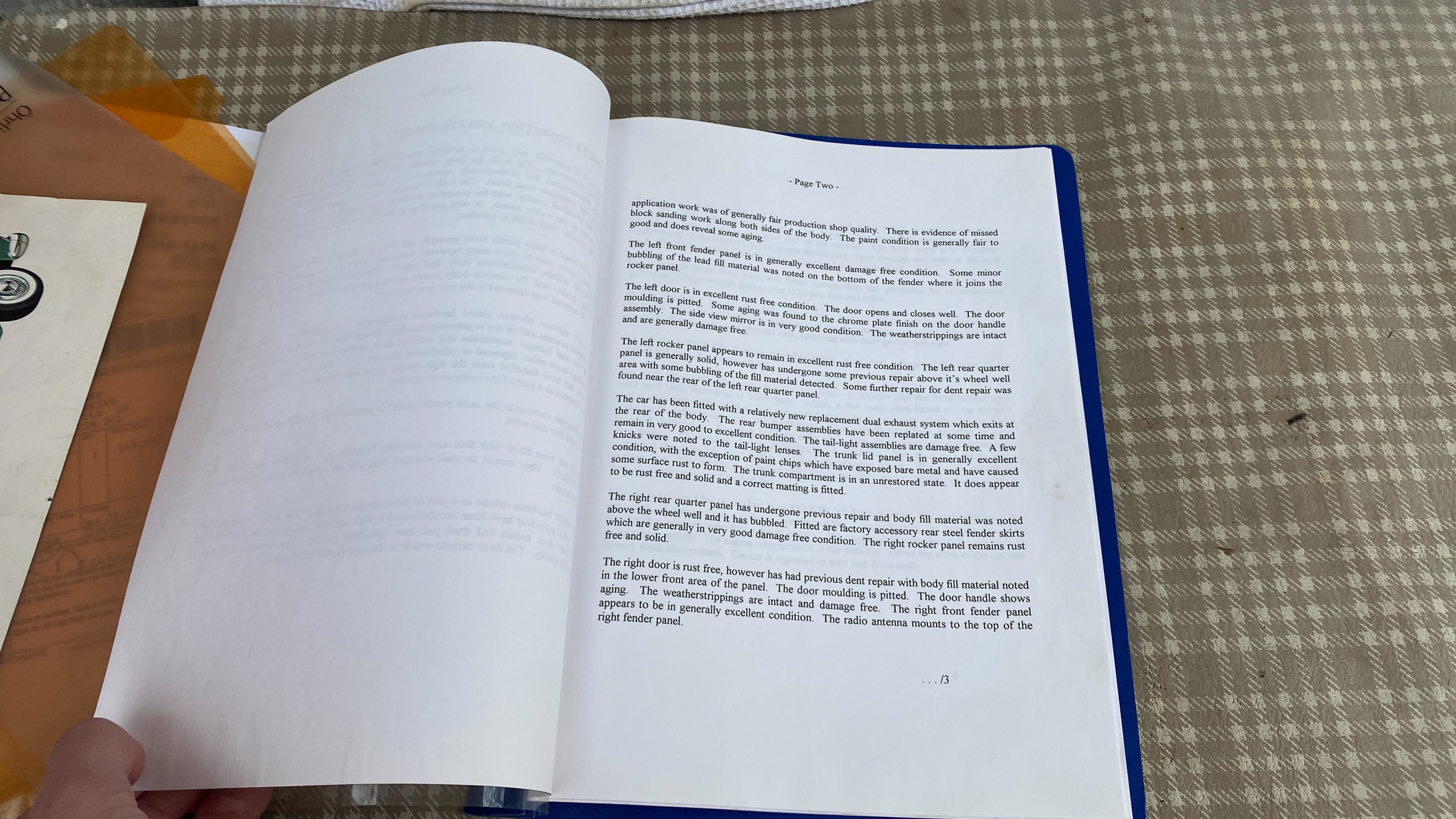 Documentation for 1959 Ford Thunderbird hardtop