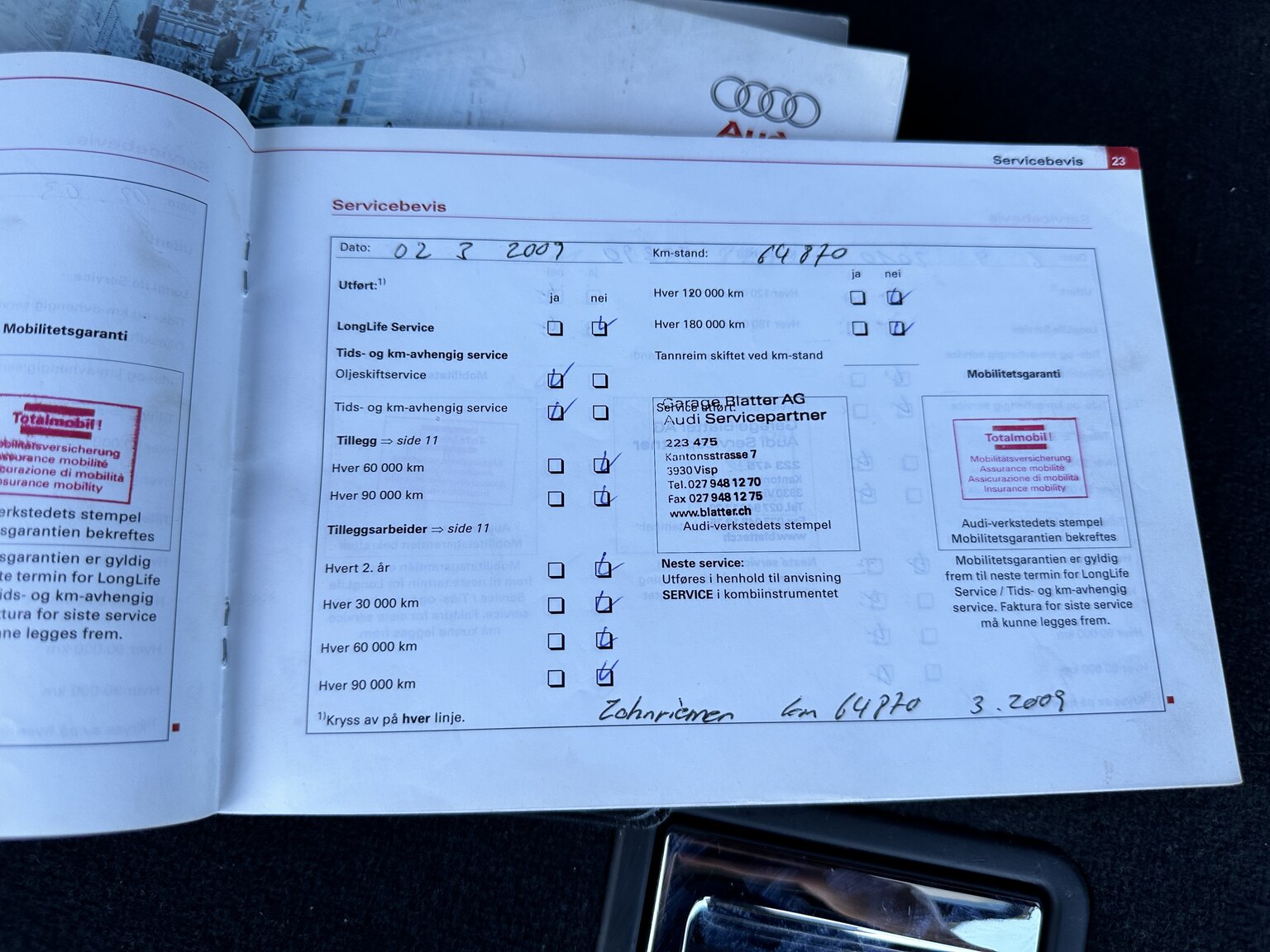 Dokumentation för 2003  Audi RS6 C5