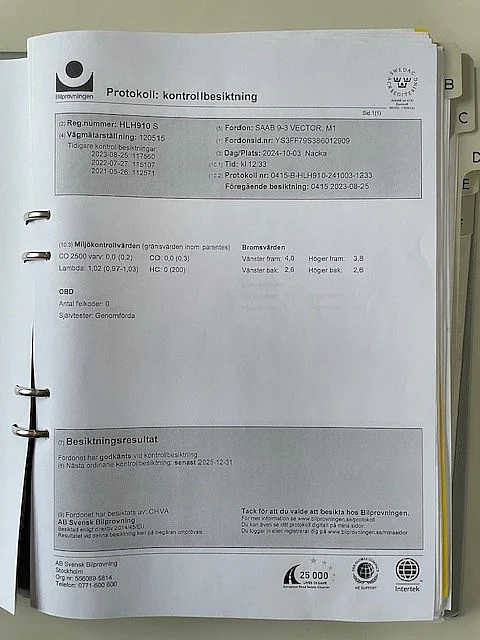 Documentation for 2008 SAAB 9-3 Vector 2.0T Cabriolet (36)