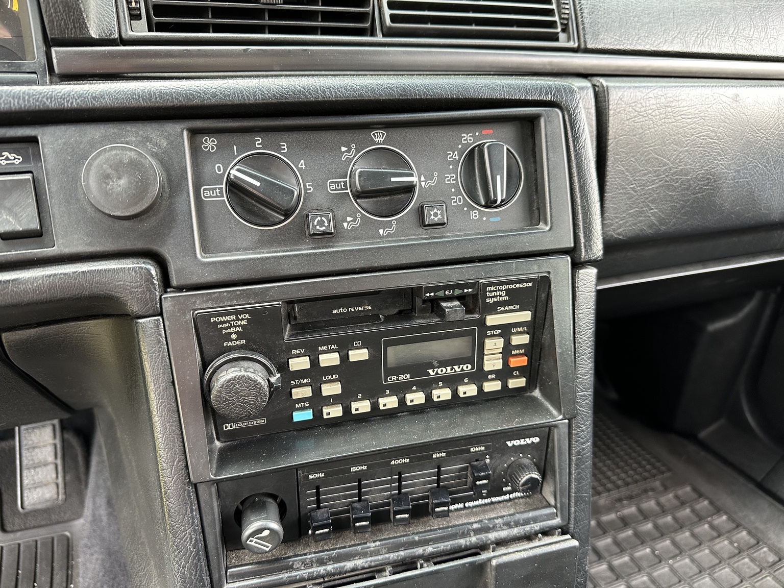 Interiörbild 1990 Volvo 740 Turbo 16s