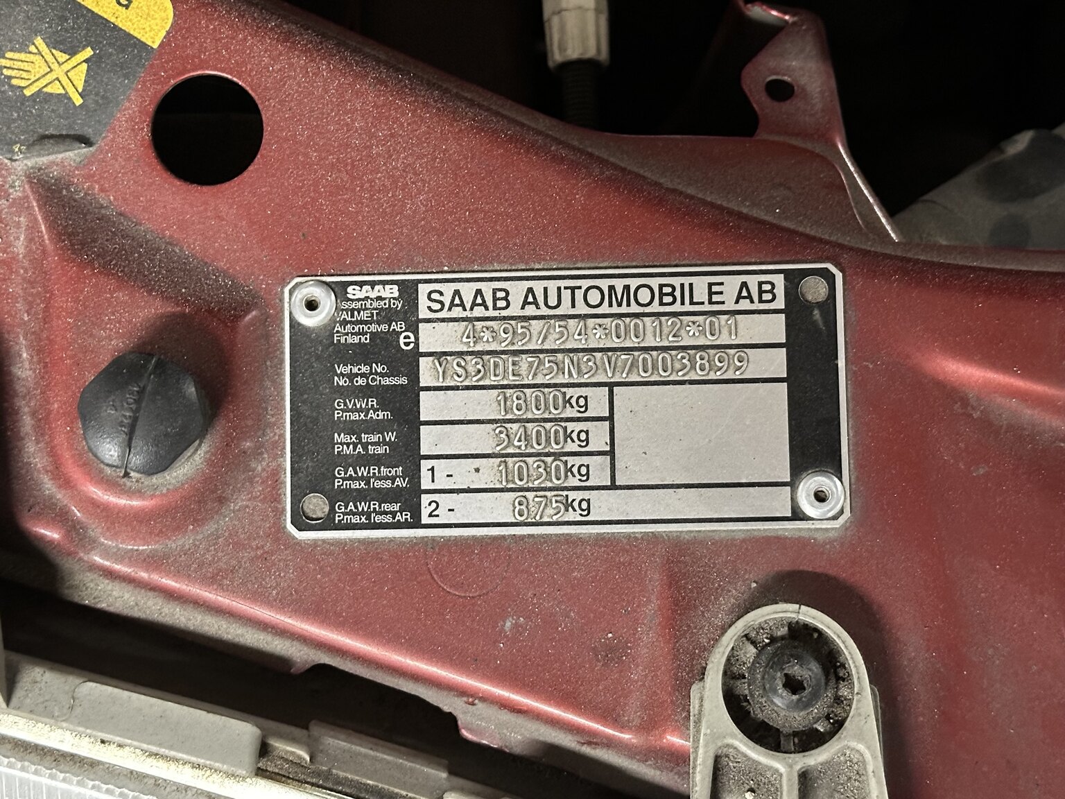 1997 Saab 900 Cabriolet - En ägare, Mekanik