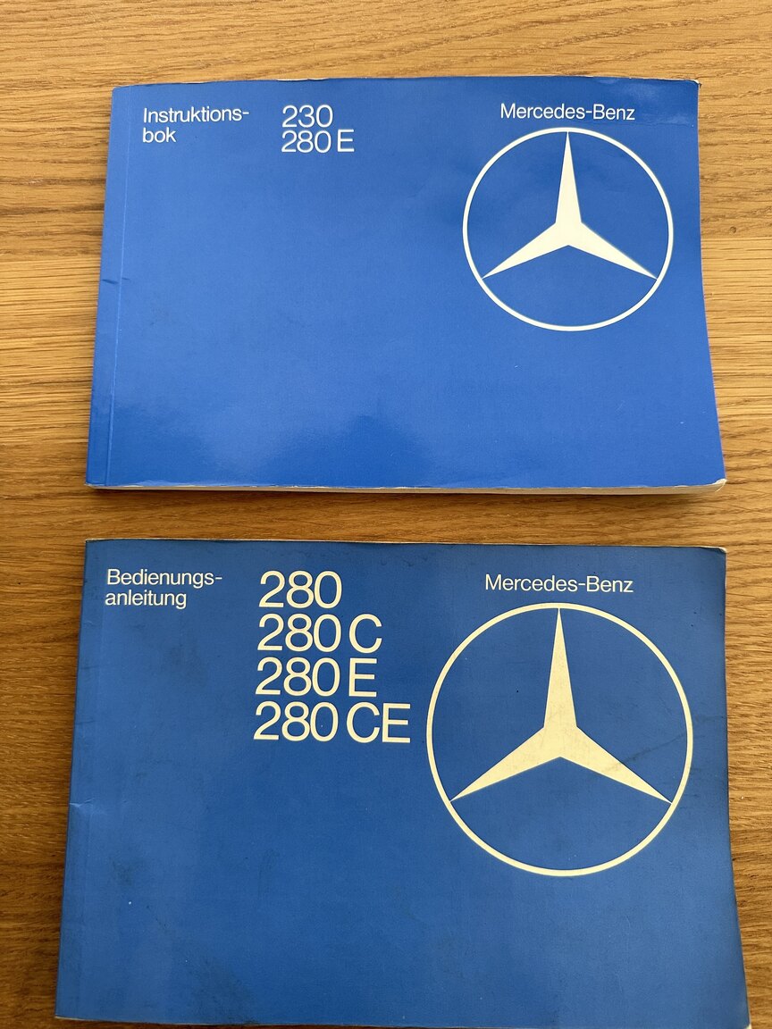 Dokumentation för 1977 Mercedes-Benz 280 CE