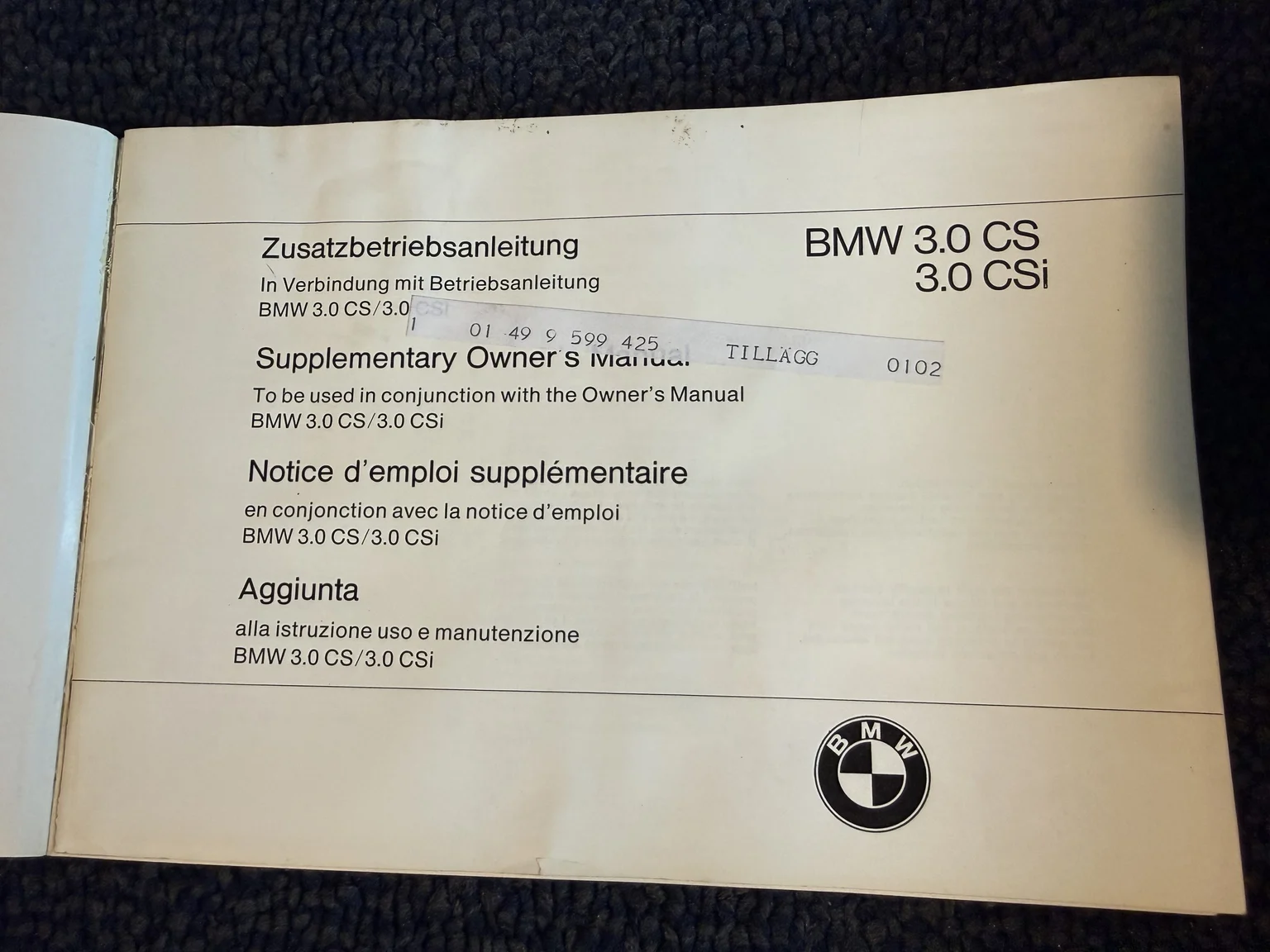 Dokumentation, 1972 BMW E9 3.0 CSI (5)