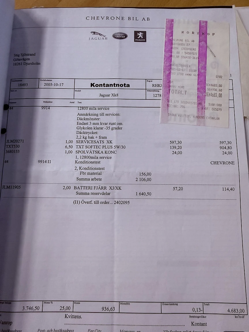 Dokumentation, 1997 Jaguar XK8 (37)