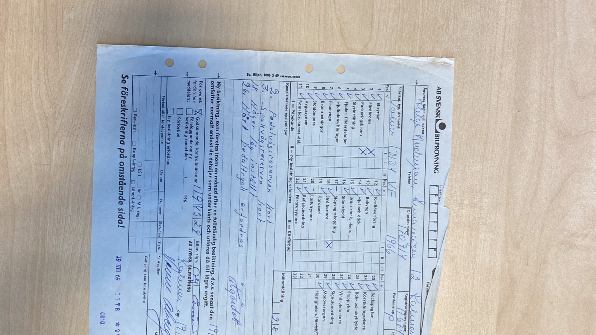 Dokumentation för 1966 Volvo Amazon (67)