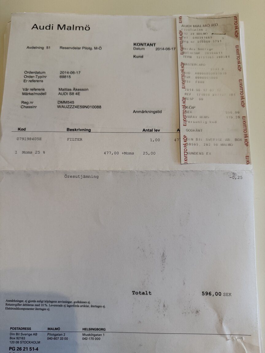 Dokumentation för 2009 Audi S8 5.2 V10 FSI Quattro