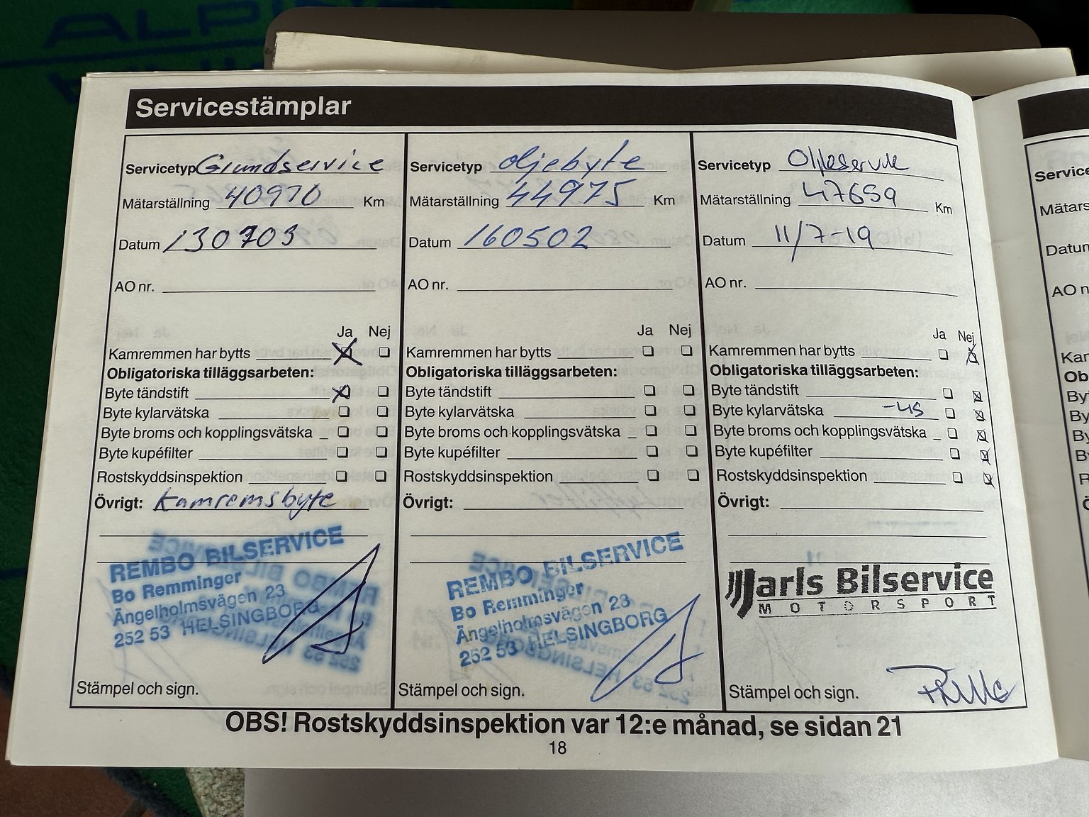 Dokumentation för 1999 Mazda MX-5