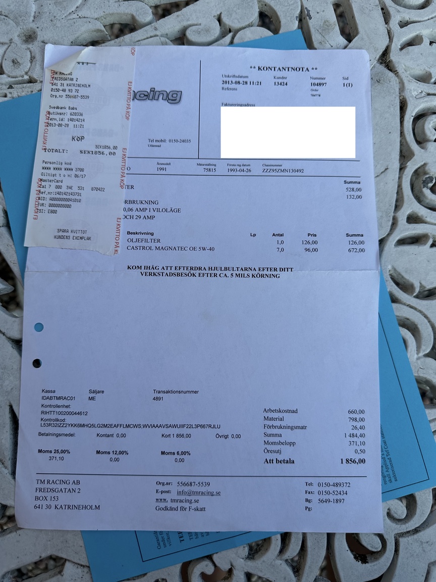 Documentation for 1991 Porsche 944 Turbo Cabriolet