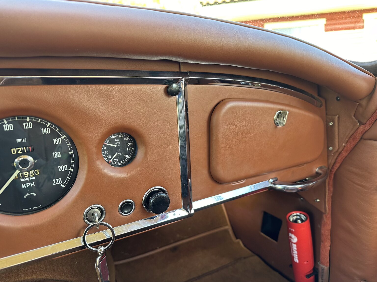 Interiörbild 1958 Jaguar XK150