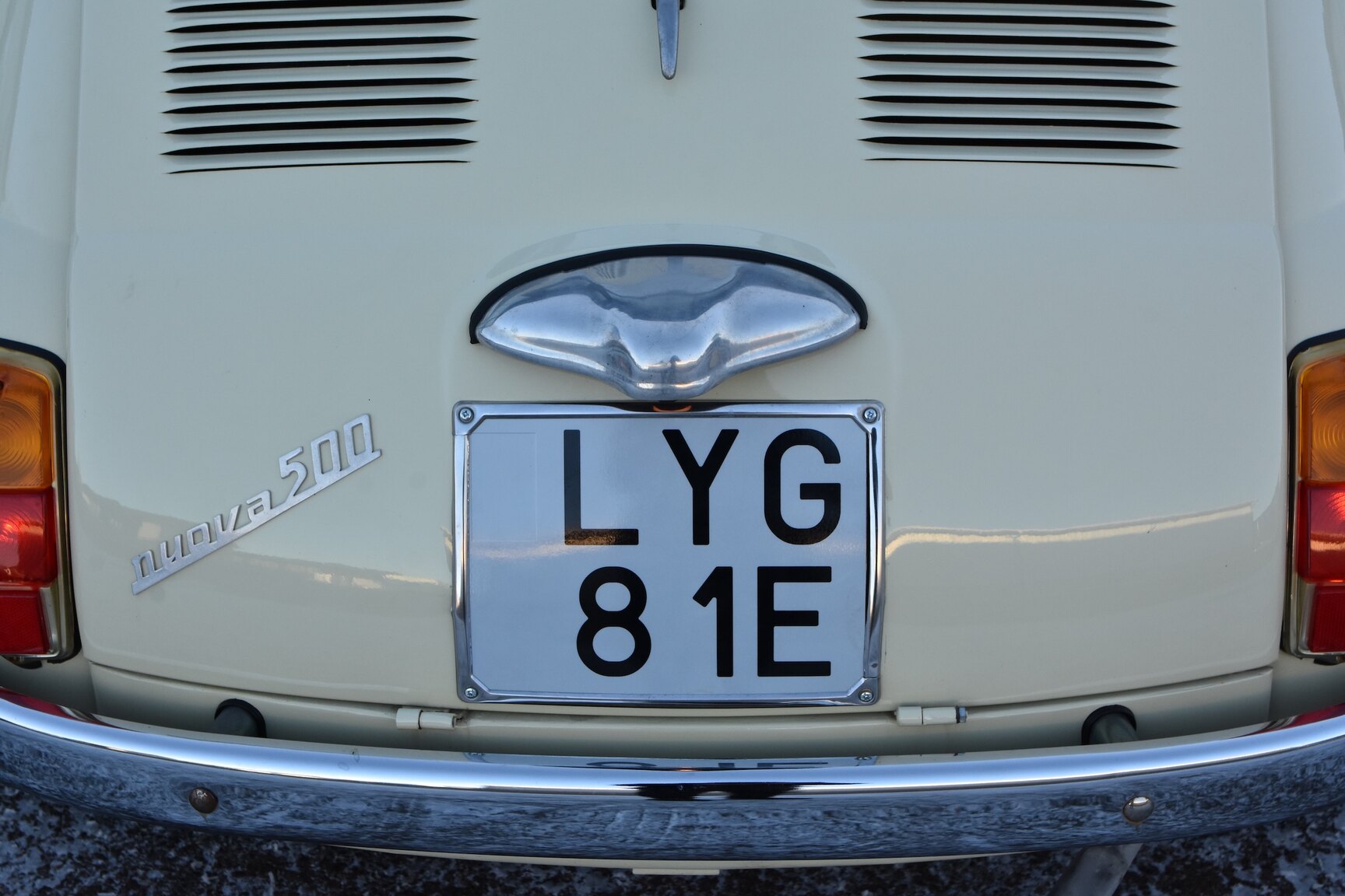 Exteriörbild på 1968 Fiat 500
