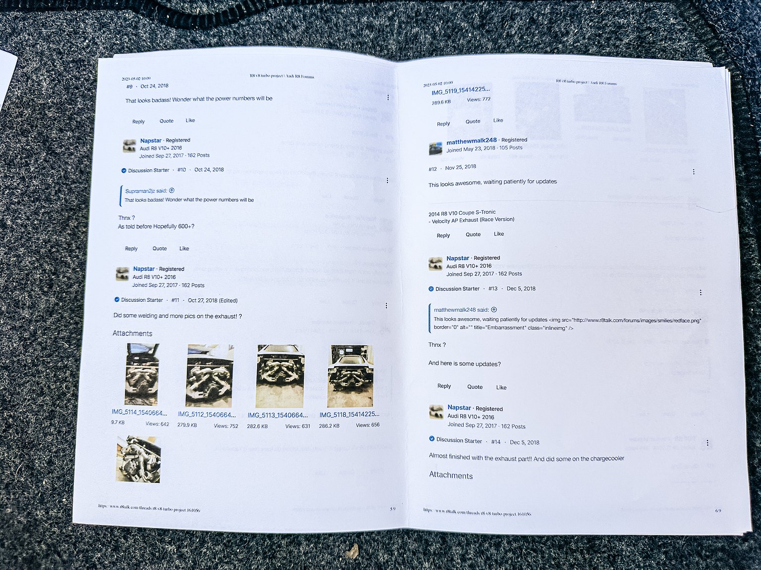 Documentation for 2008 Audi R8 4.2 V8 Turbo Manuell