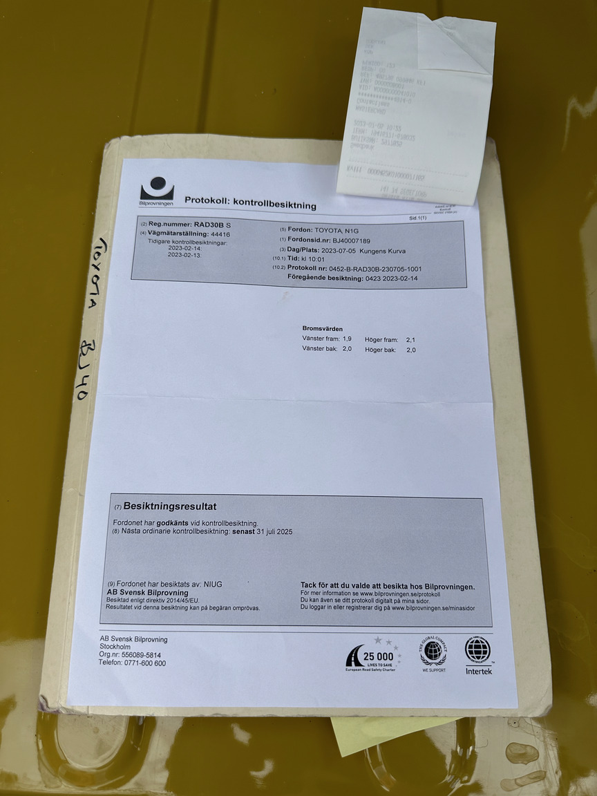 Documentation for 1976 Toyota Land Cruiser BJ40