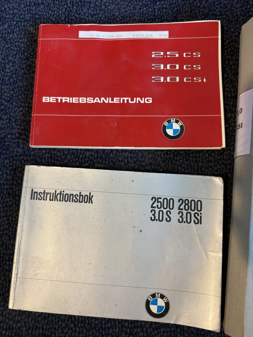 Dokumentation, 1972 BMW E9 3.0 CSI (3)