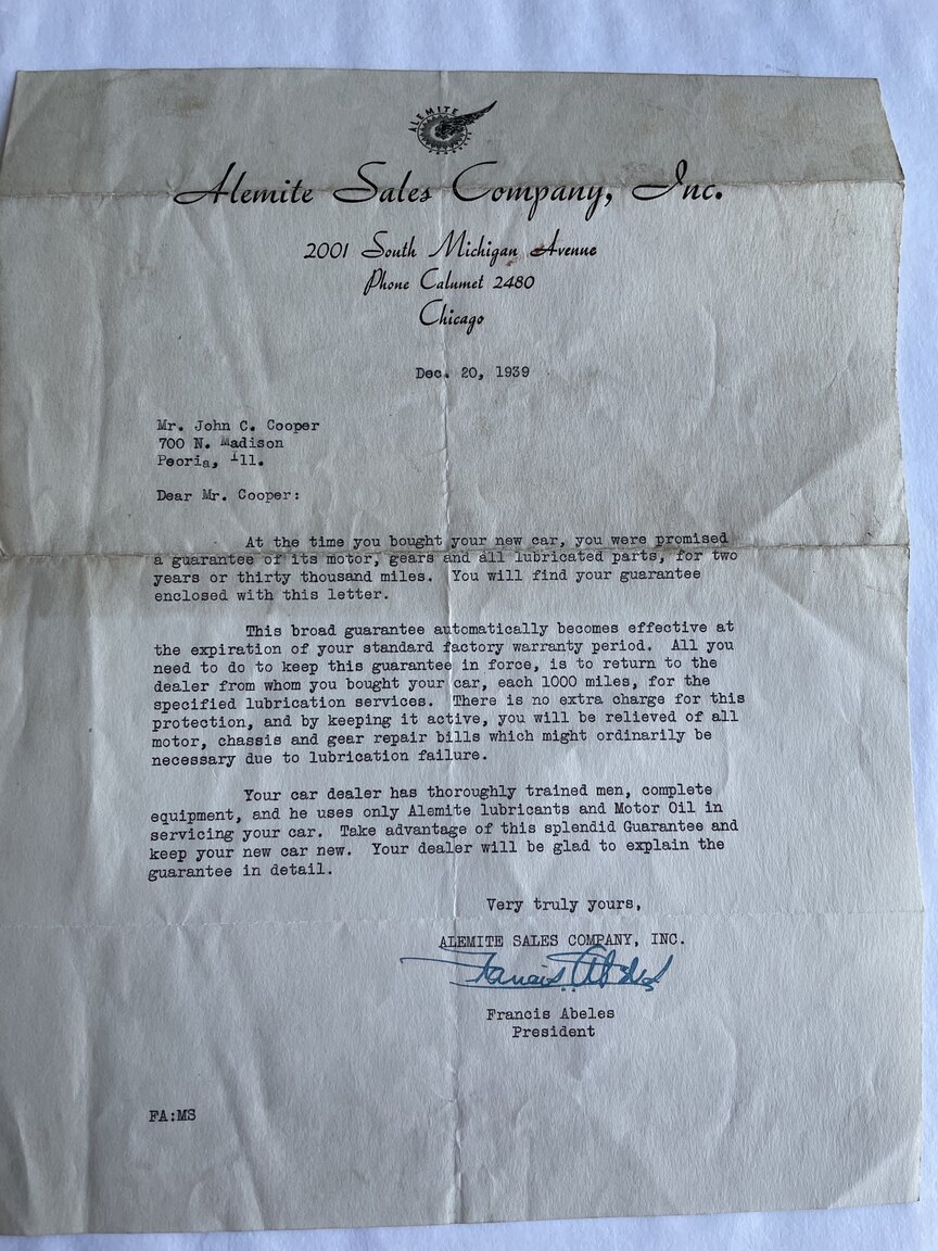 Documentation for 1940 Hudson Modell 40 Traveller Brougham  (5)