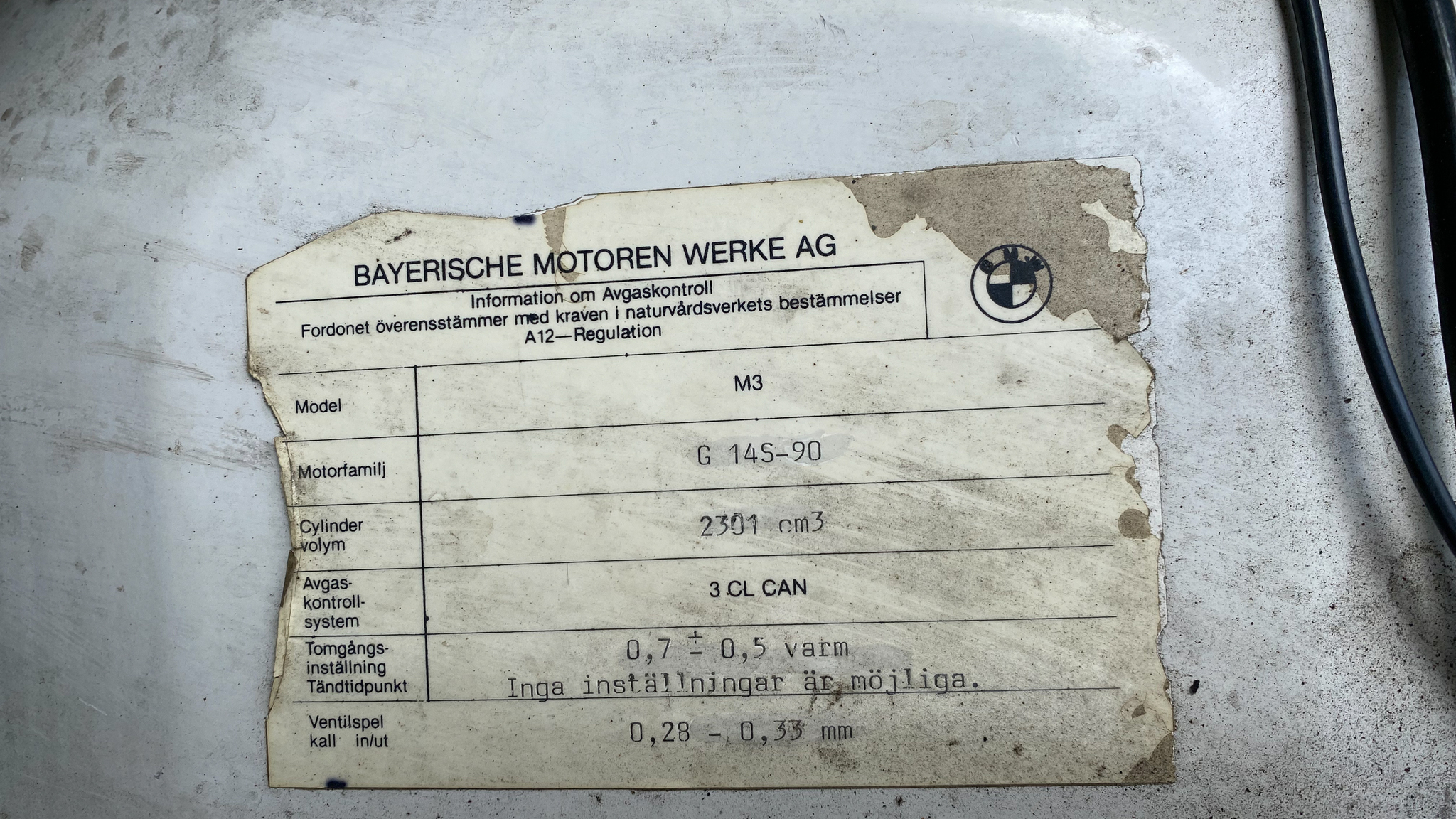 1990 BMW E30 M3, Mekanik
