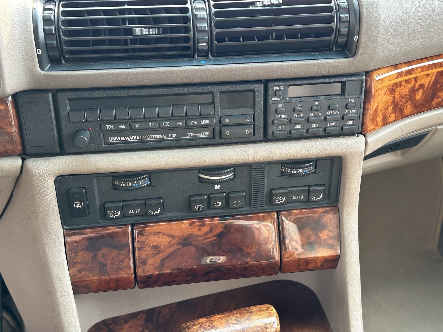 Interiörbild 1992 BMW 740iA