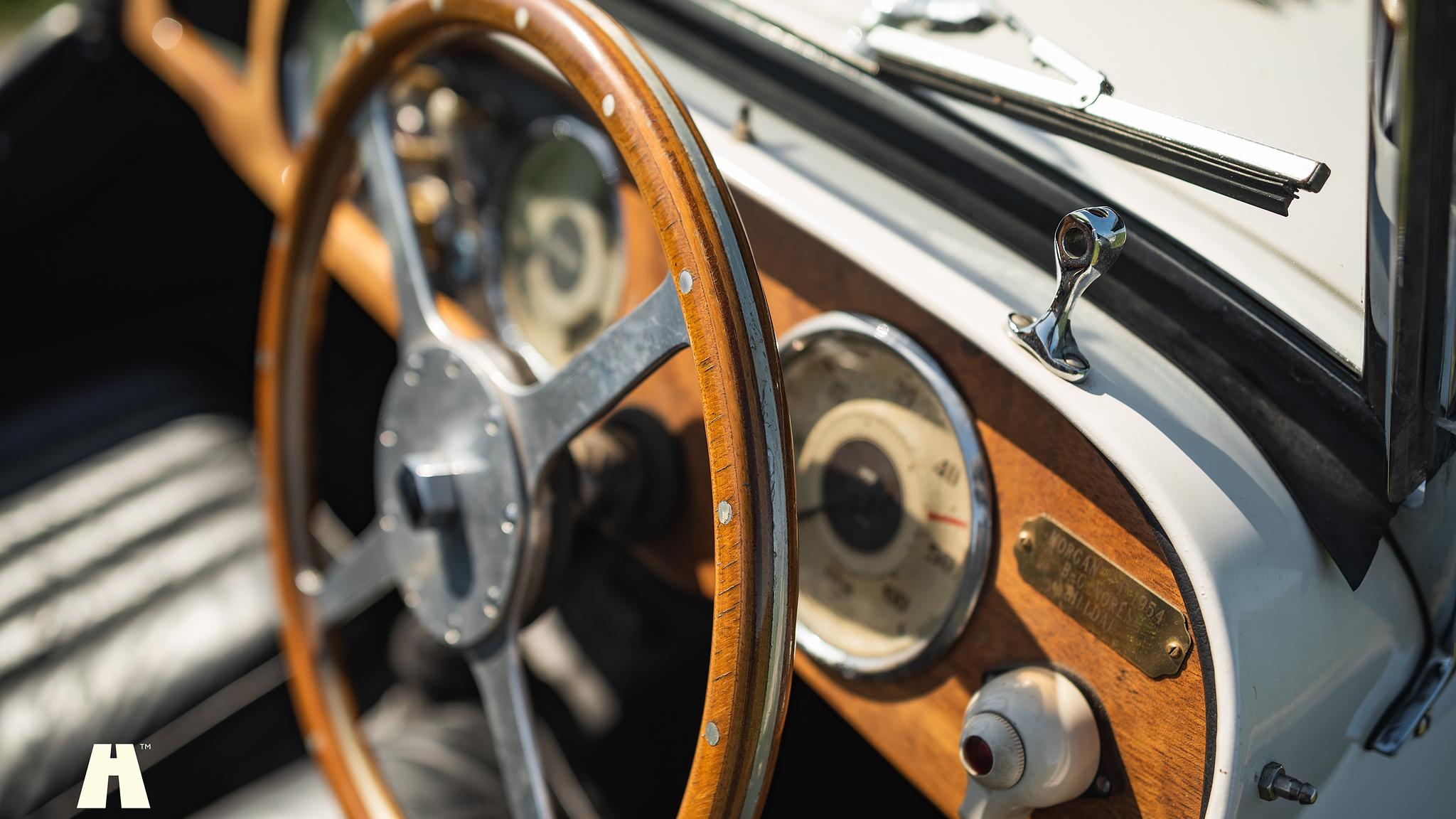 Interiörbild 1954 Morgan Plus 4 