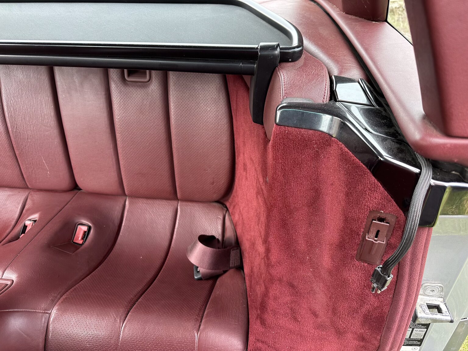 Interiörbild 1992 Mercedes-Benz SL 500