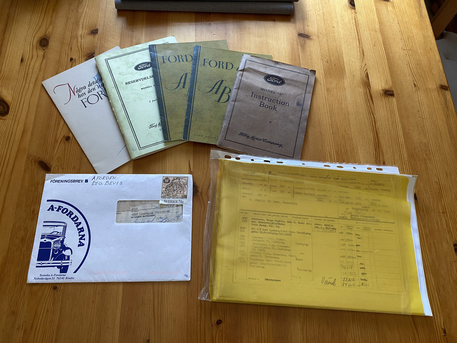 Documentation for 1931 Ford A Luxe Sedan (1)