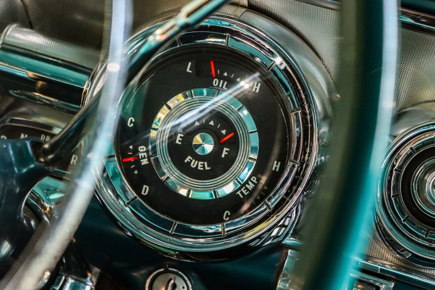 Interiörbild 1958 Pontiac Bonneville