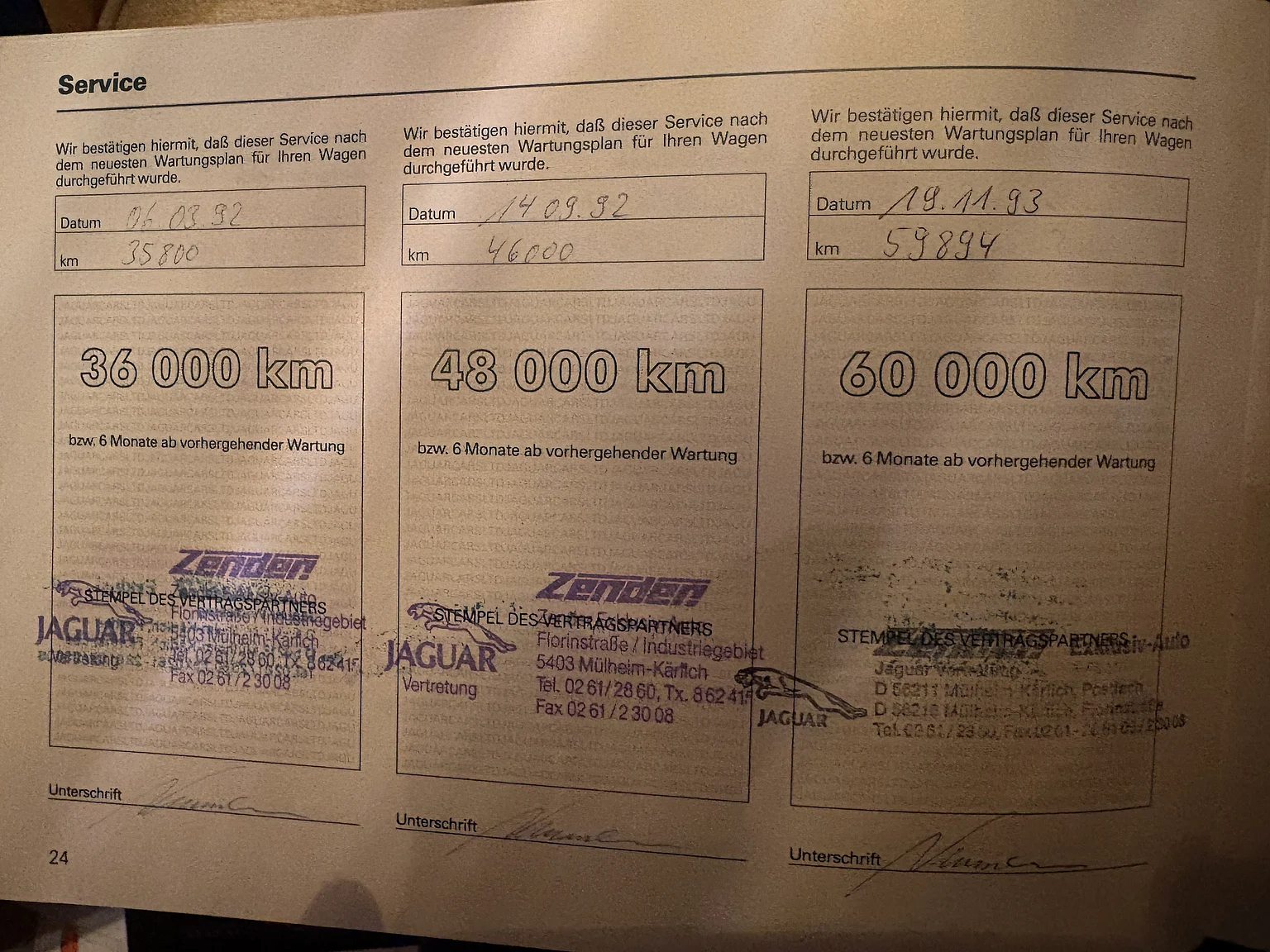 Dokumentation, 1991 Jaguar XJ40 Sovereign (5)