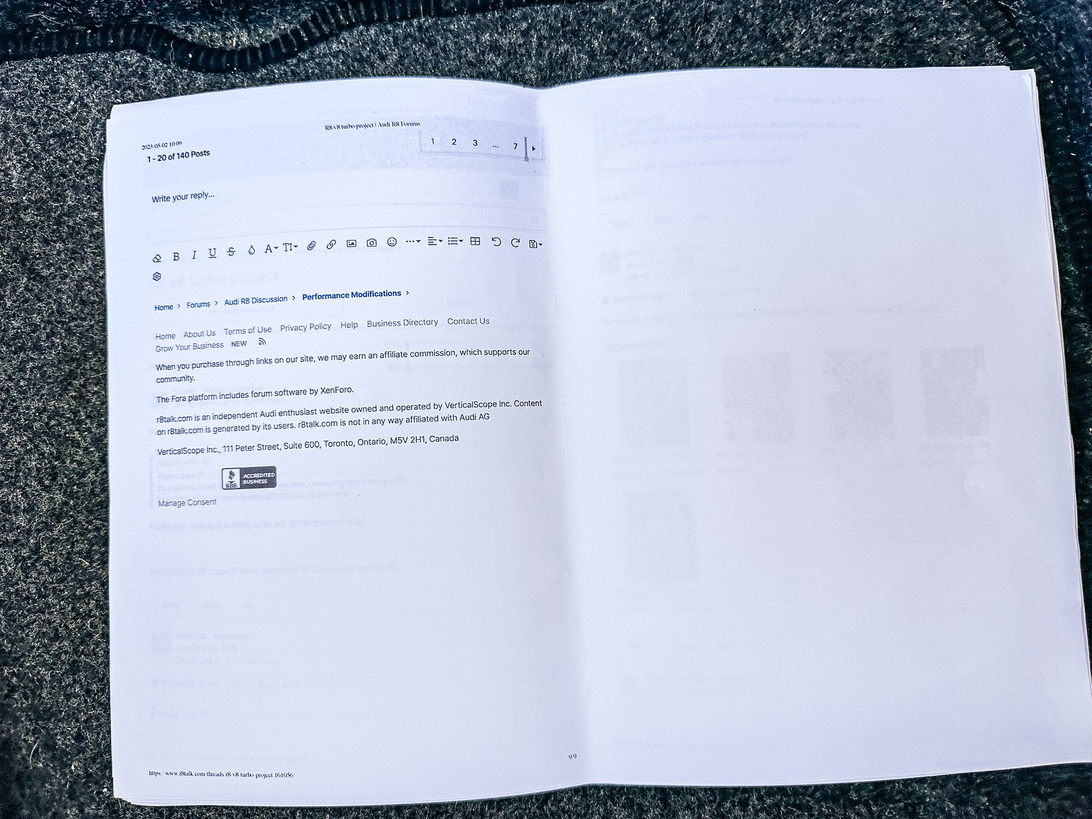 Documentation for 2008 Audi R8 4.2 V8 Turbo Manuell