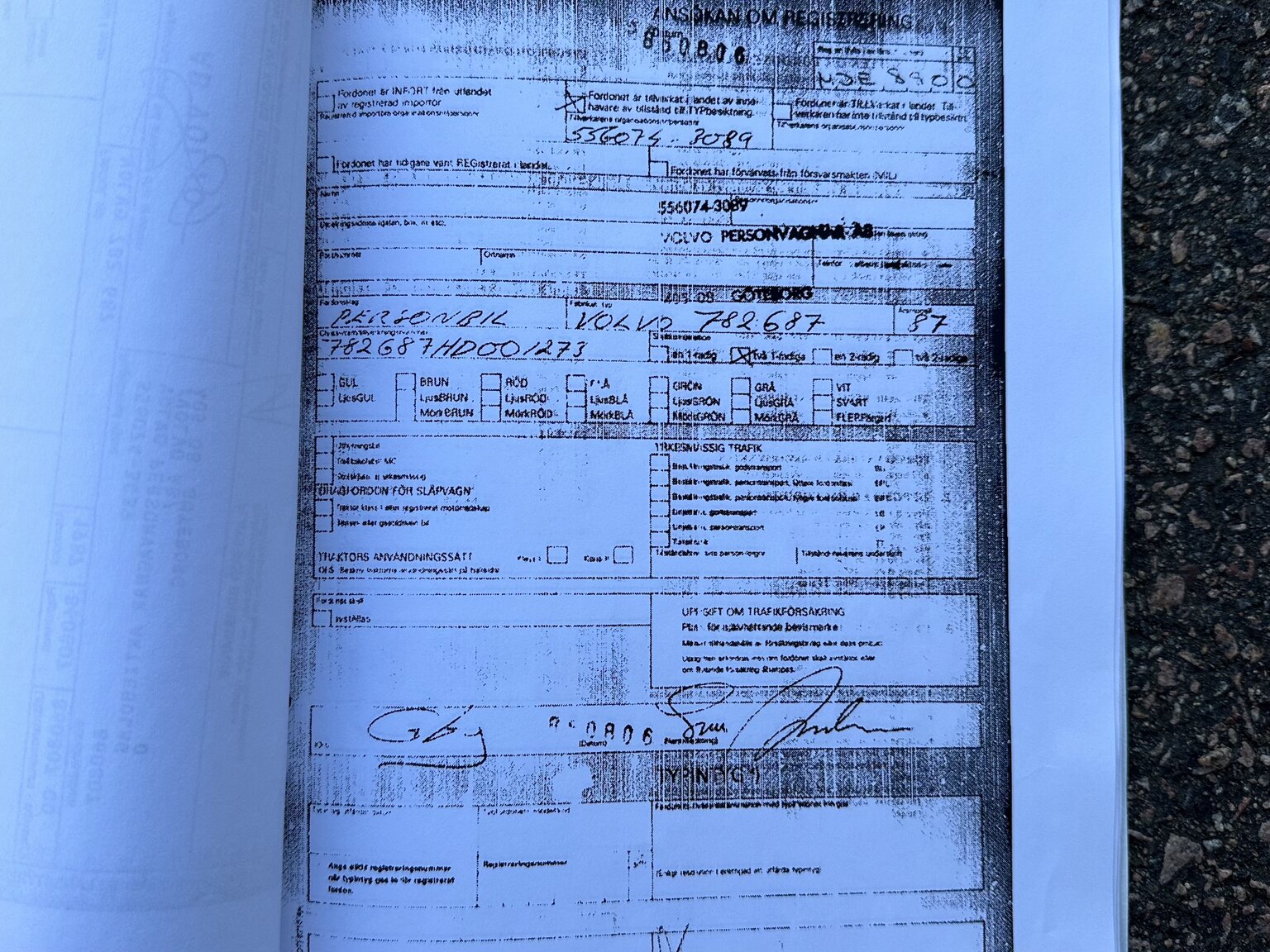 Dokumentation för 1987 Volvo 780 Bertone