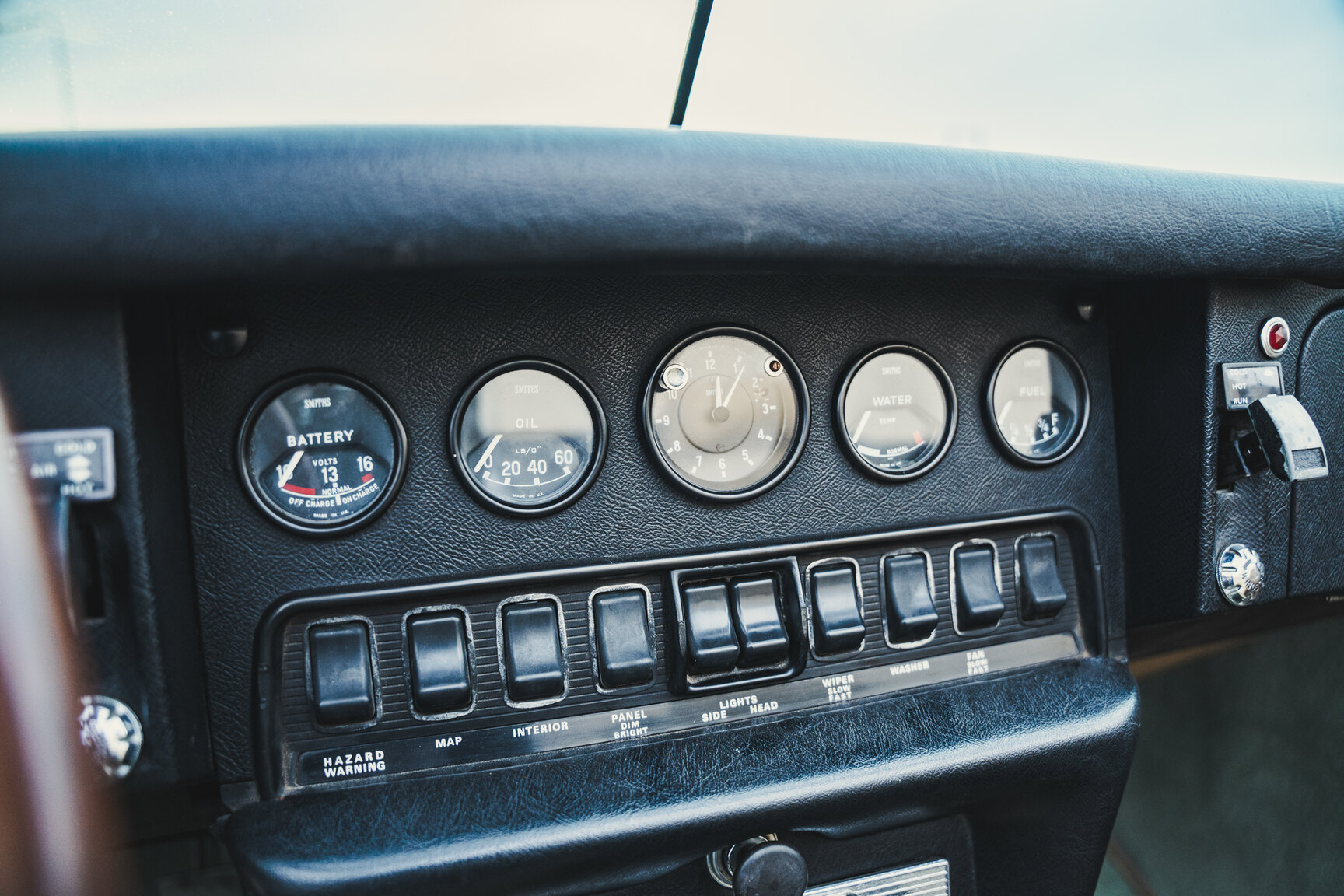 Interiörbild 1970 Jaguar E-Type Roadster