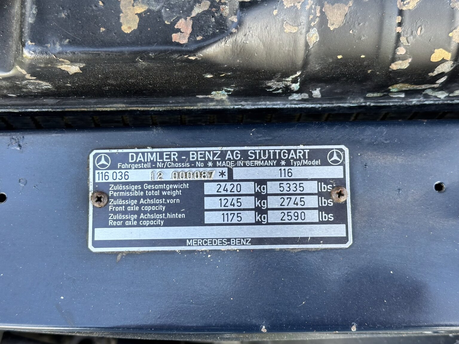 Image of 1975 Mercedes-Benz 450 SEL 6.9 Bepansrad  mechanics