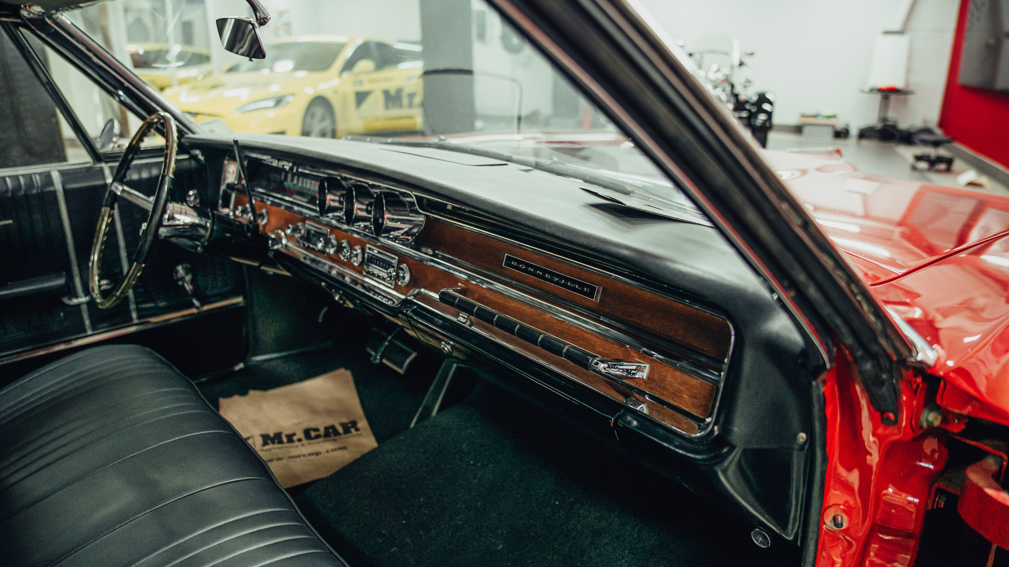 Interiörbild 1965 Pontiac Bonneville Cabriolet 6.4 V8