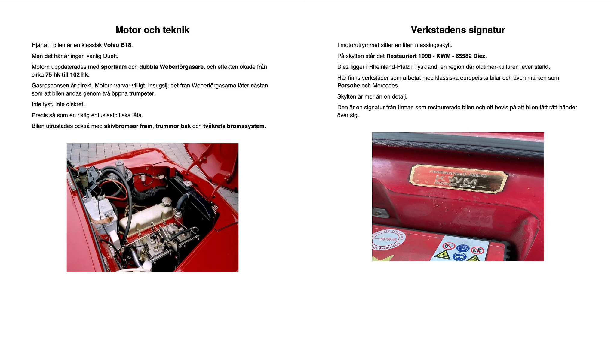 Dokumentation för 1968 Volvo P210 Duett "Donner Carlsson" (2)