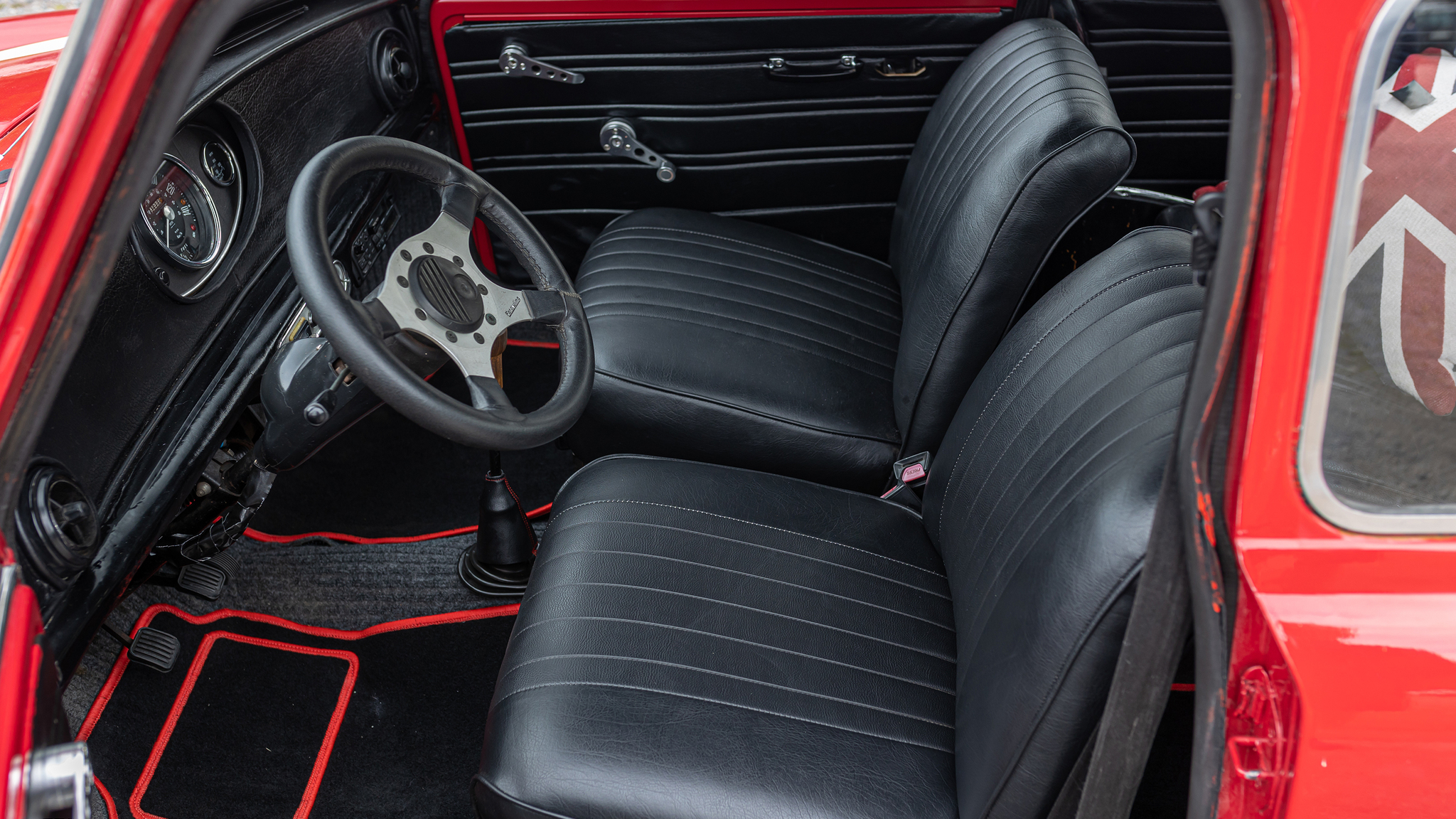 Interiörbild 1970 Austin Mini 1000 (8)