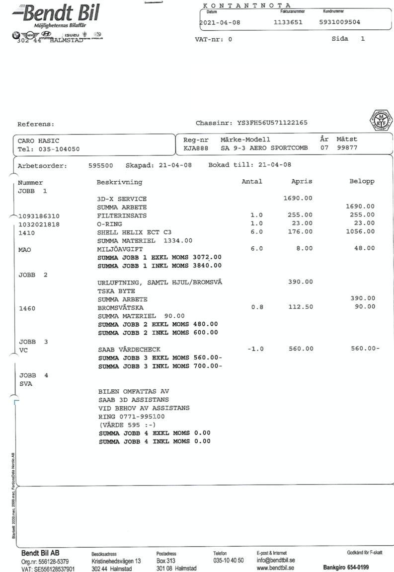 Dokumentation, 2007 SAAB 9-3 AERO SPORTCOMBI (10)