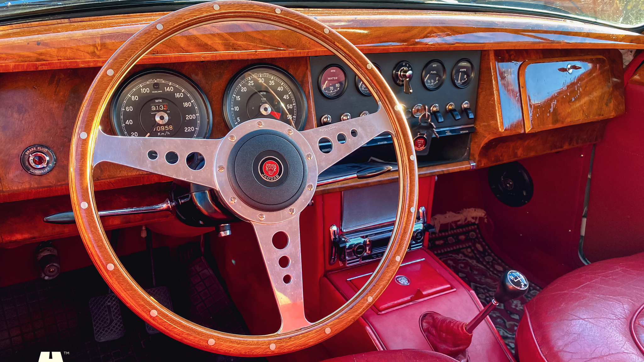 Innenraumfoto von 1961 Jaguar Mark 2