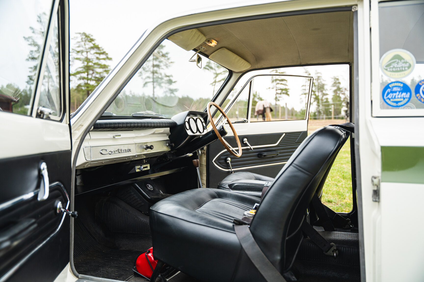 Interiörbild 1963 Ford Cortina Lotus