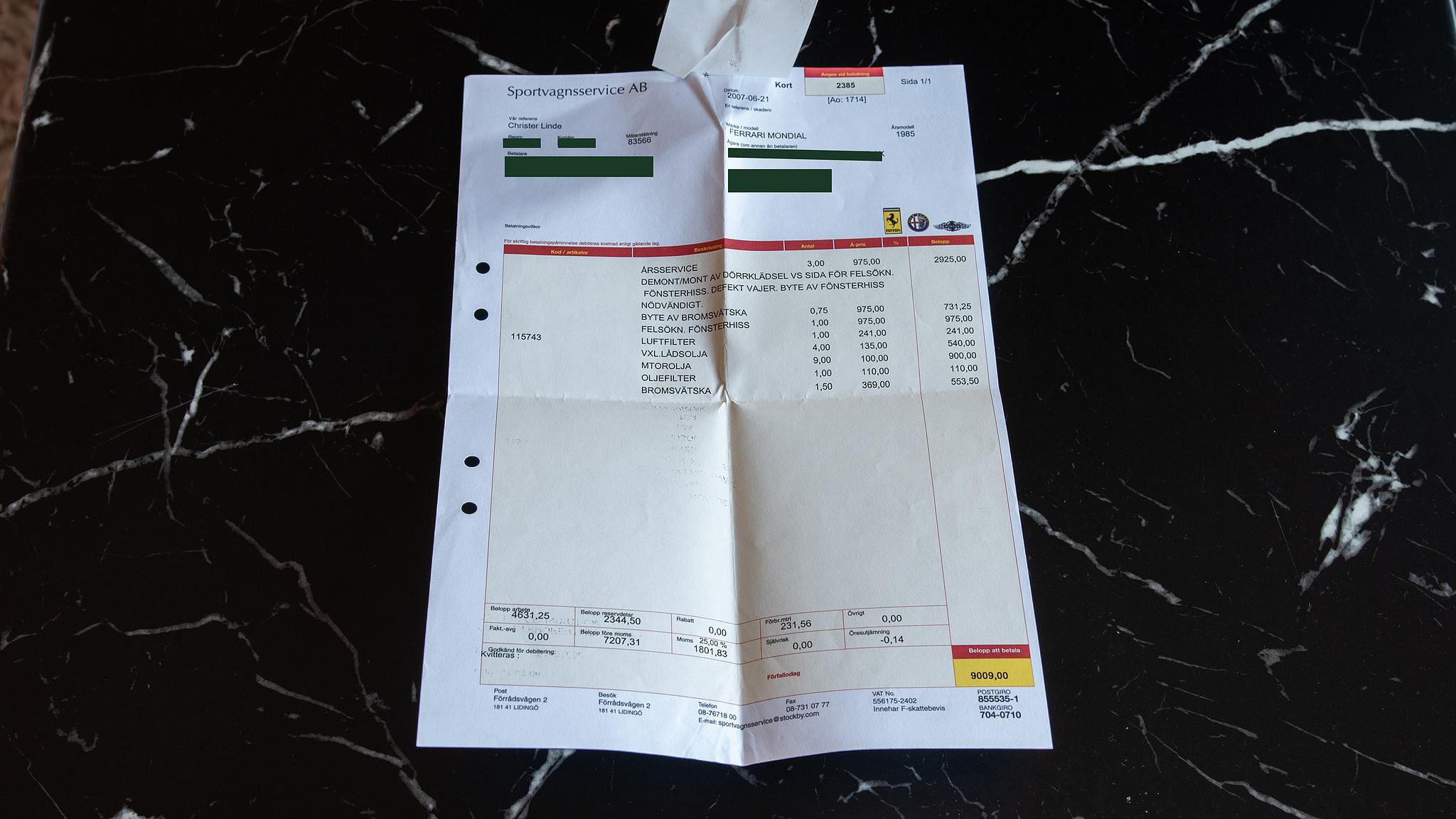 Documentation for 1985 Ferrari Mondial Quattrovalvole Design by Pininfarina (17)