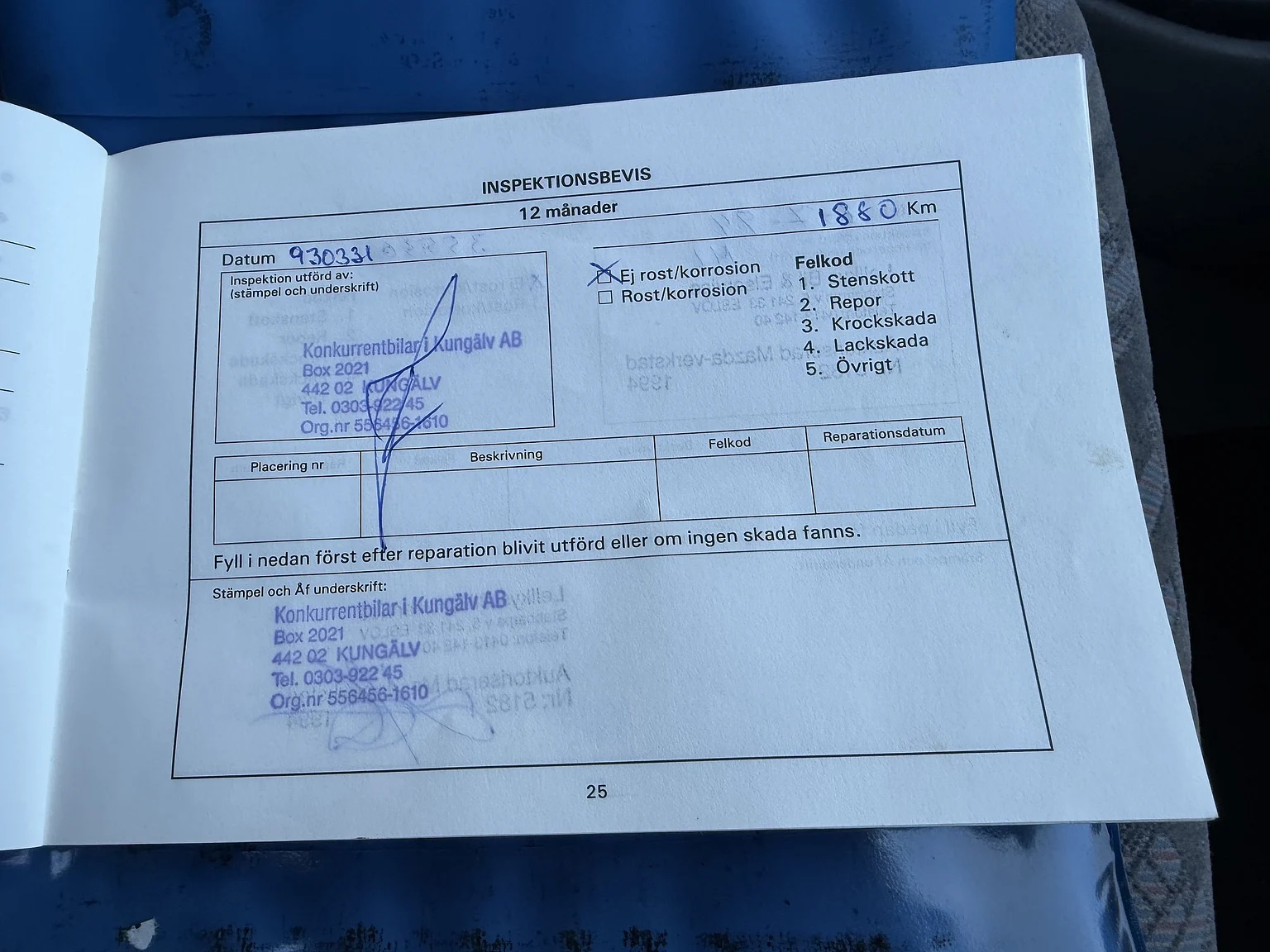 Dokumentation för 1992 Mazda 626 Hatchback 2.5 V6 Automatic (11)