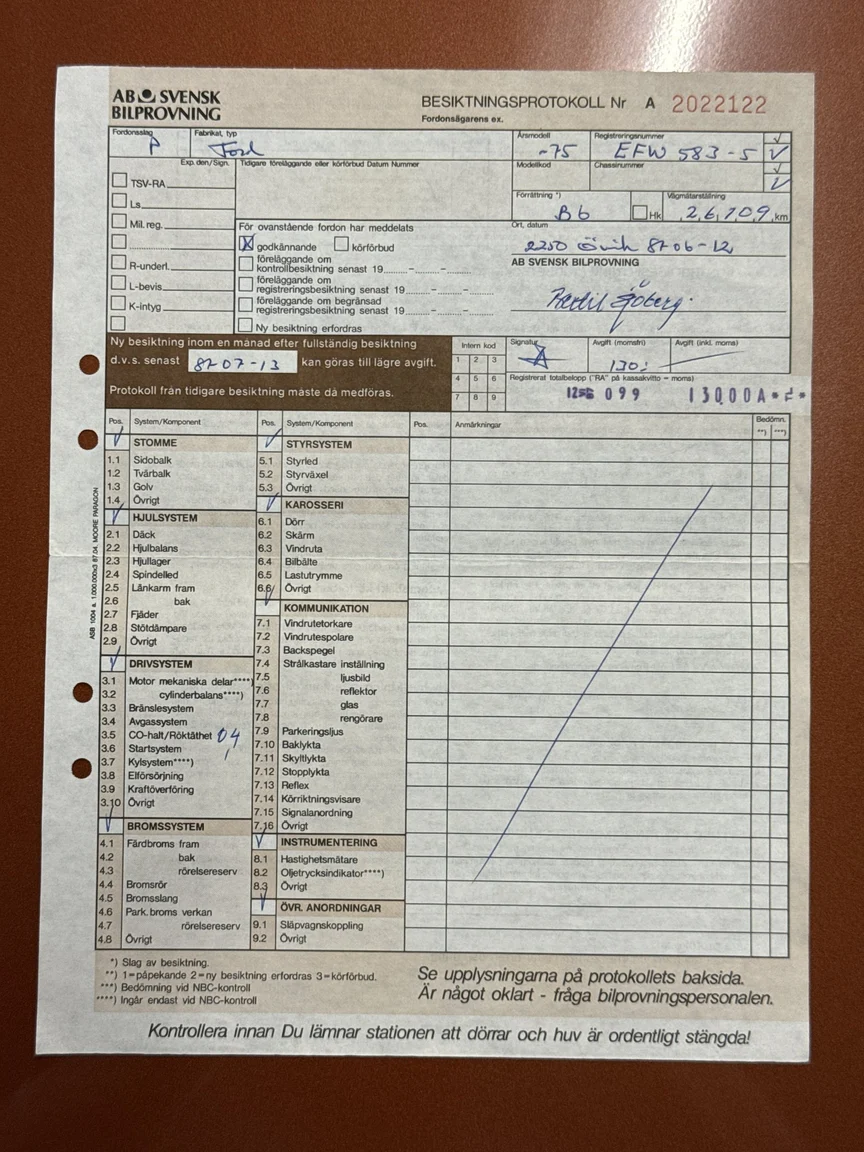 Documentation for 1975 Mercury Monarch Coupe (12)