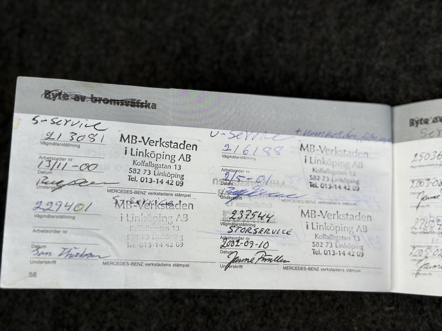 Documentation for 1989 Mercedes-Benz 190 E