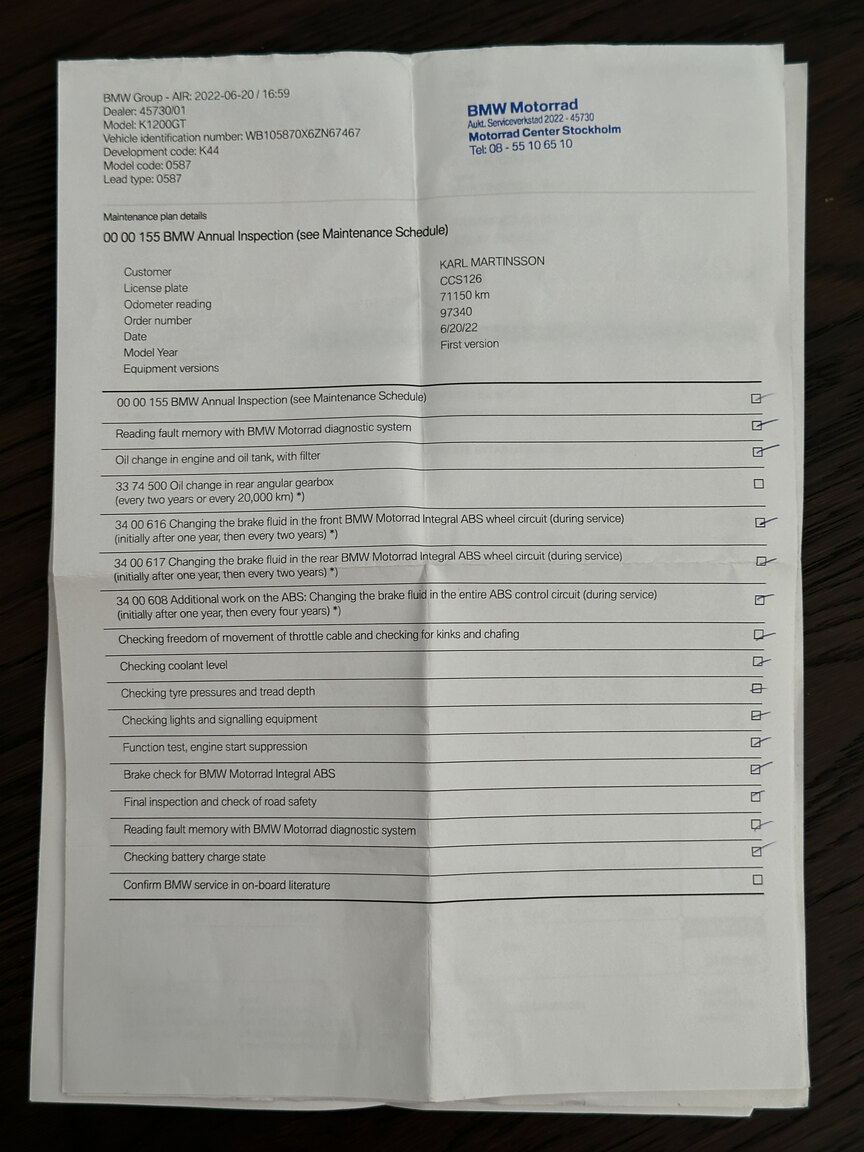 Dokumentation för 2006 BMW K 1200 GT  (11)