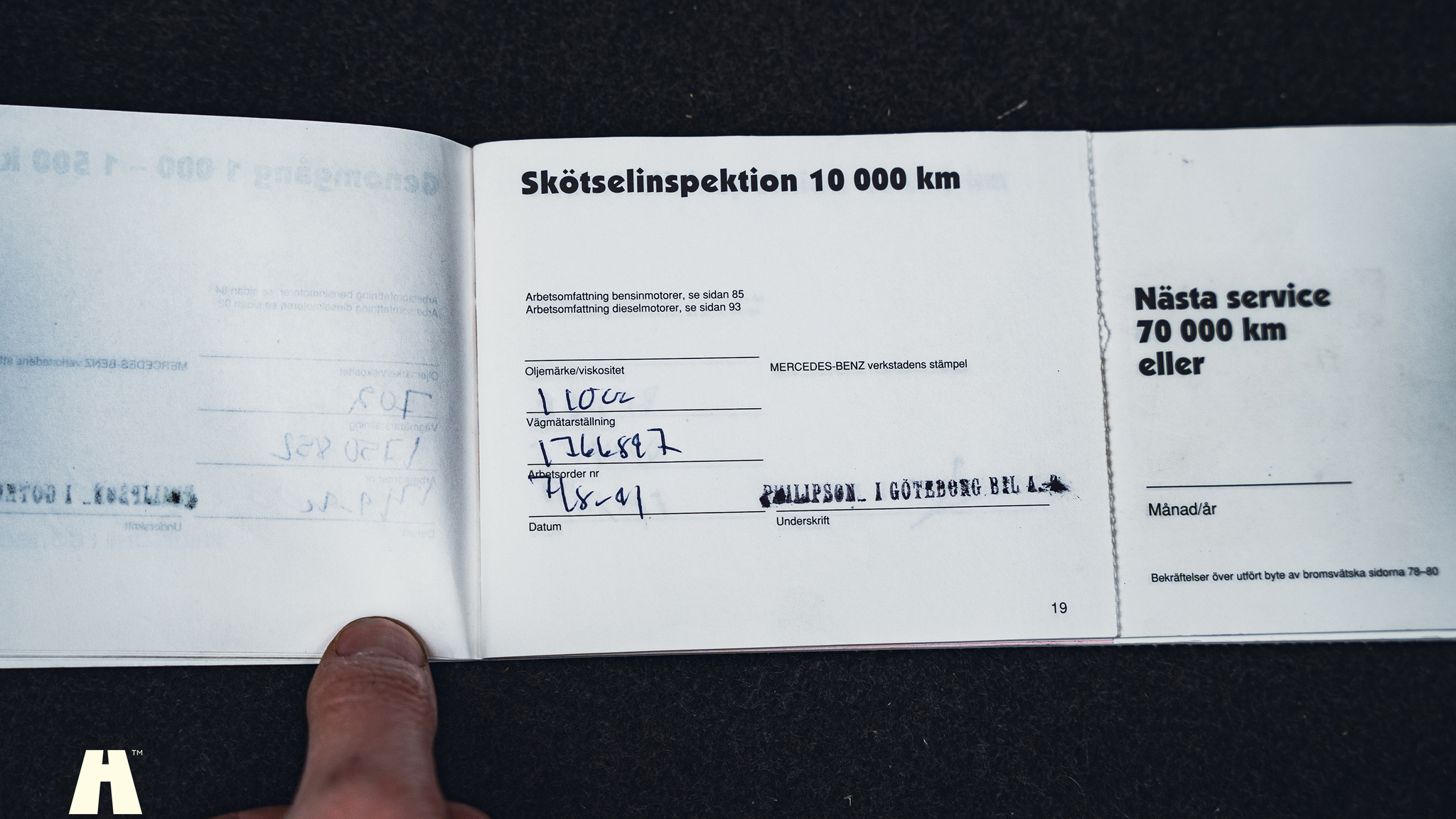 Dokumentation för 1990 Mercedes 300 CE-24