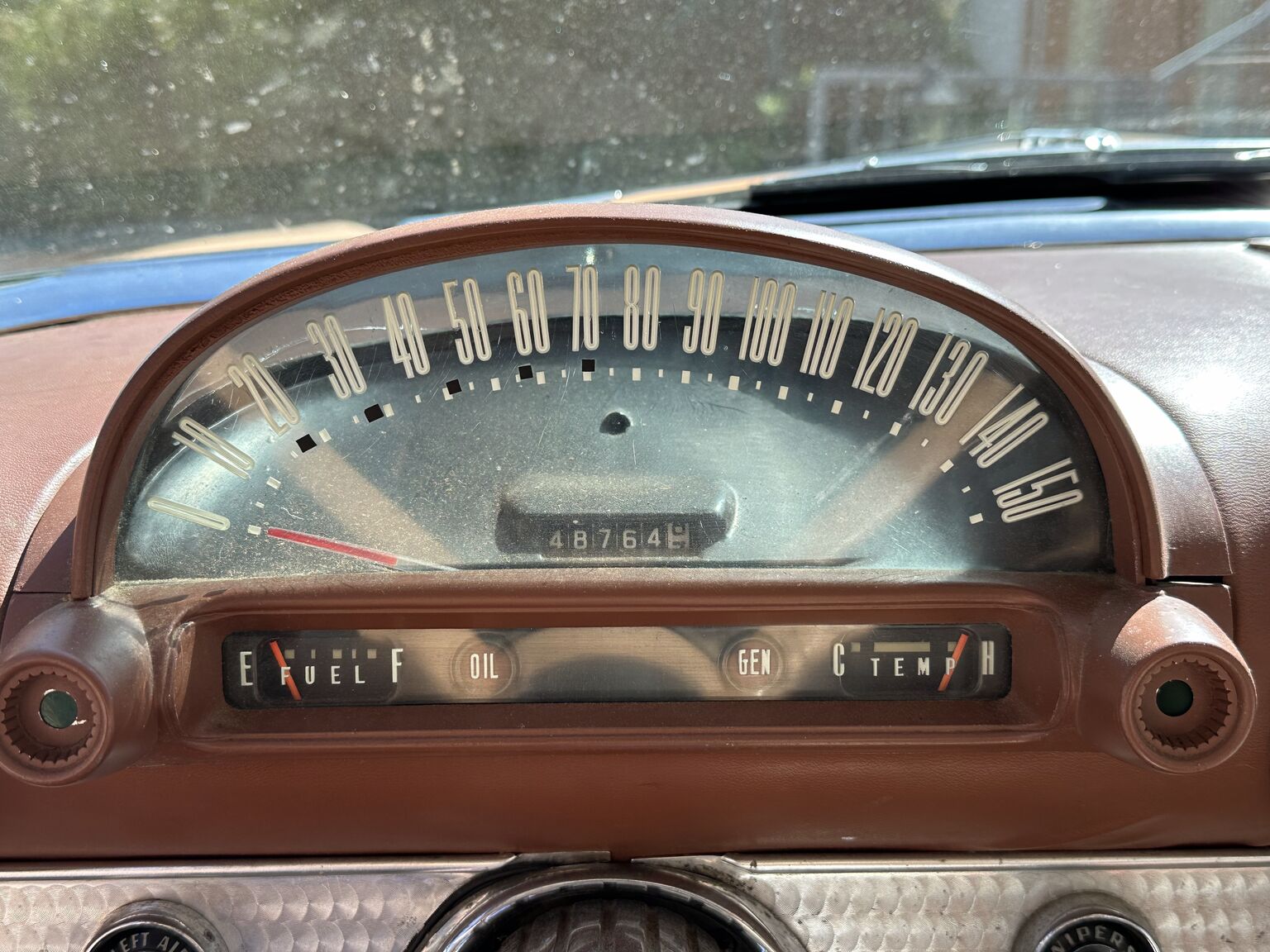 Interiörbild 1956 Ford Thunderbird Convertible