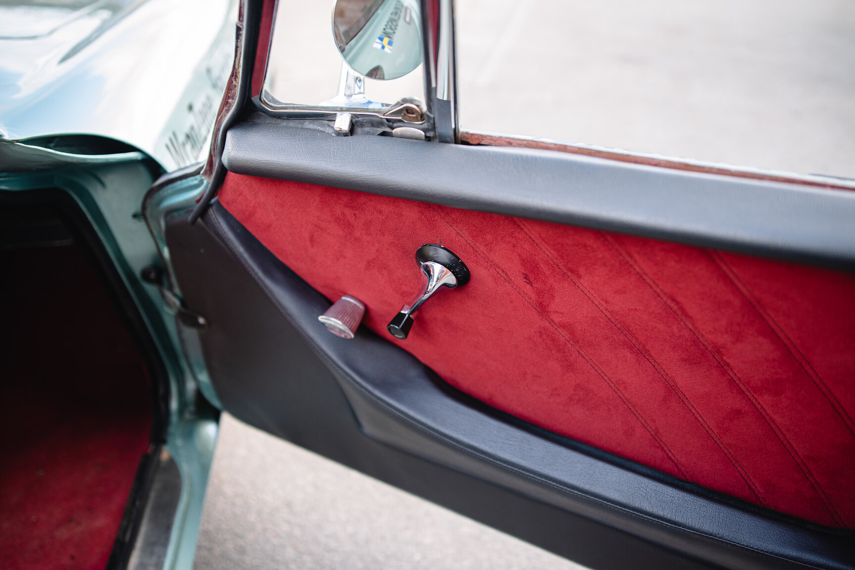 Interiörbild 1966 Volvo P1800 V8 Custom