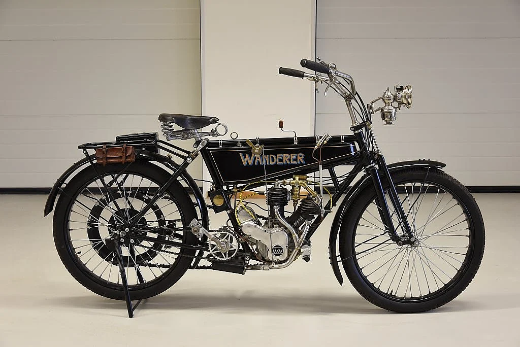 Bild von 1913 Wanderer 3PS V-Twin välrenoverad mc svensksåld från Falun (5)