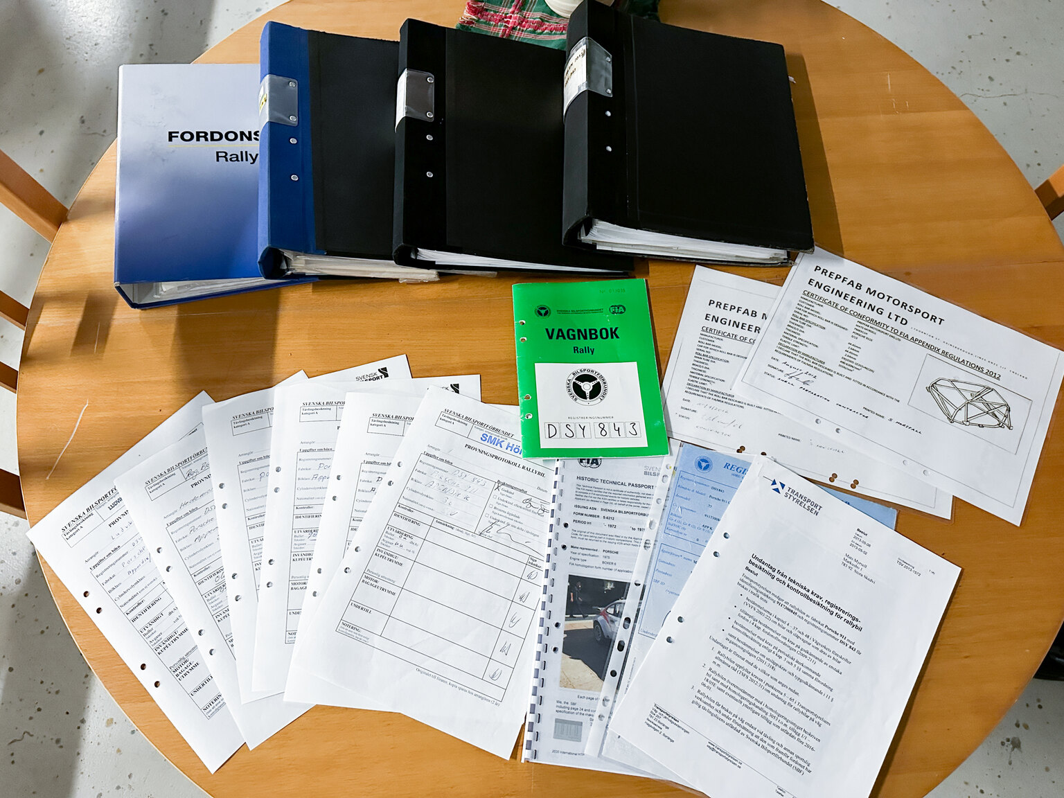 Documentation for 1977 Porsche 911 RSR Rallycar