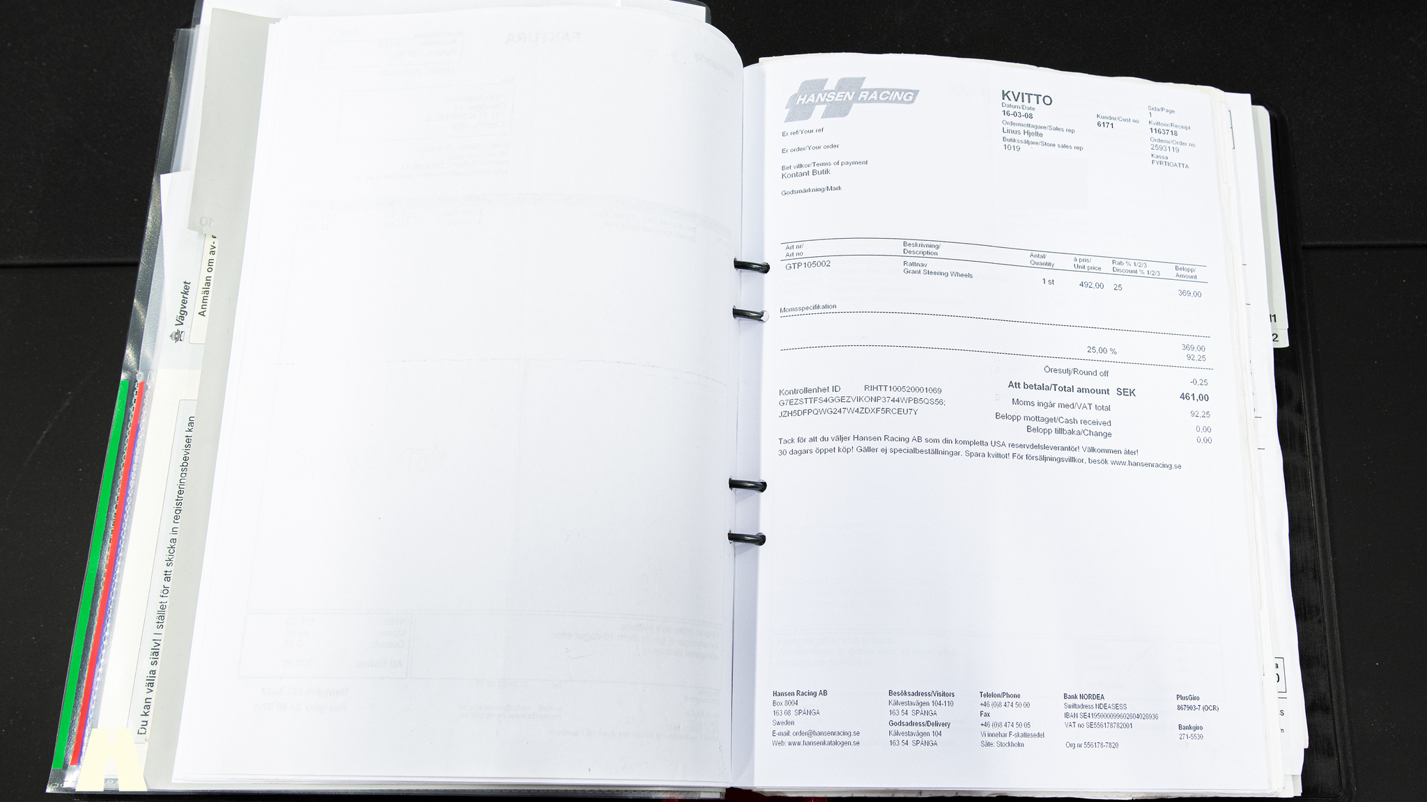 Documentation for 1967 Chevrolet Camaro Pro Touring